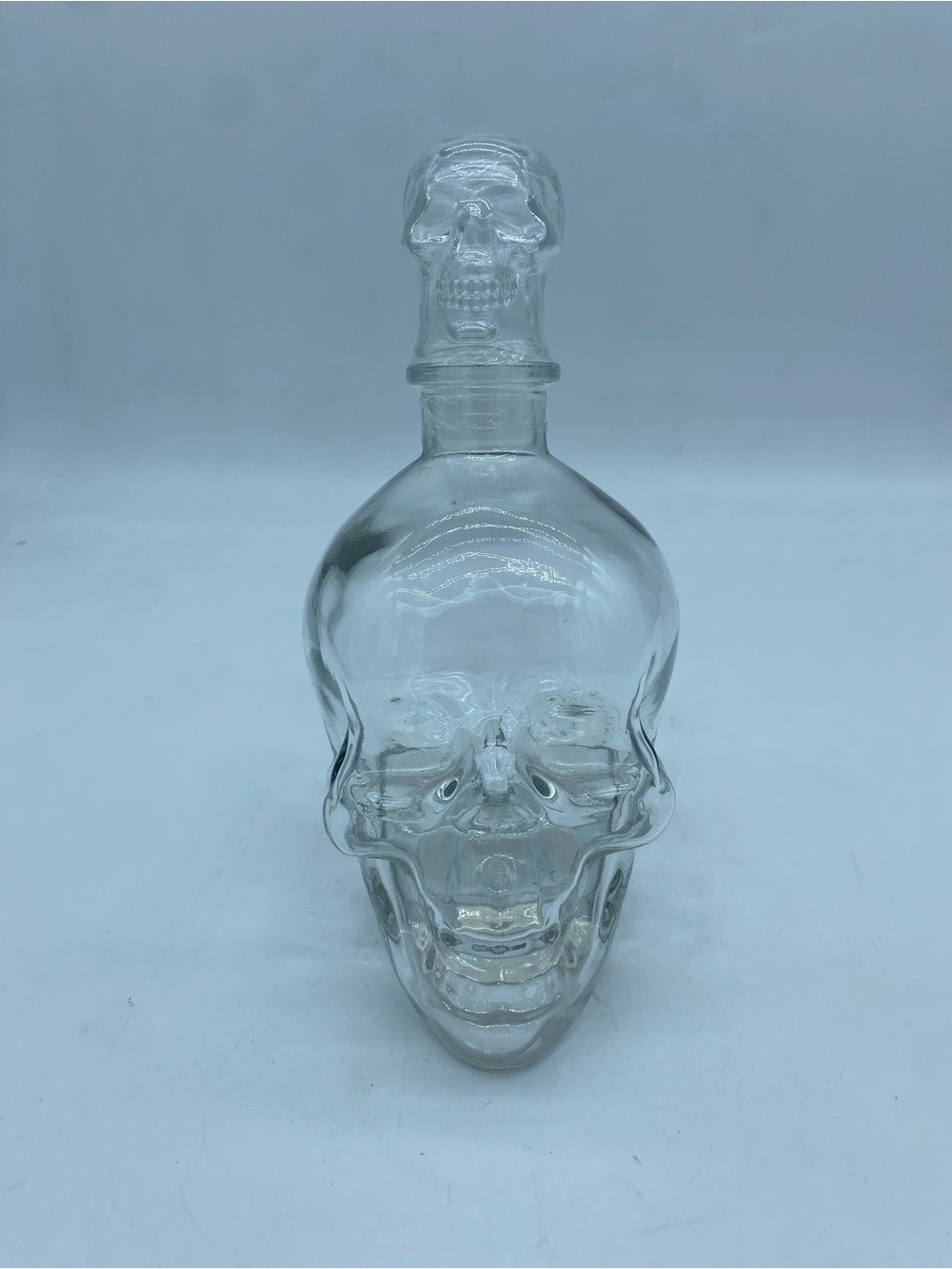 Clear Glass Skull Decanter - Home Art